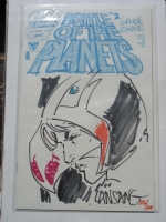 battle of the planets head sketch clarence lansang  Comic Art